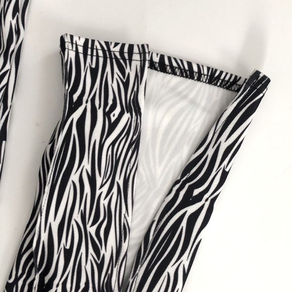 PrettyLittleThing Zebra skinny trouser size 4 - Picture 6 of 9